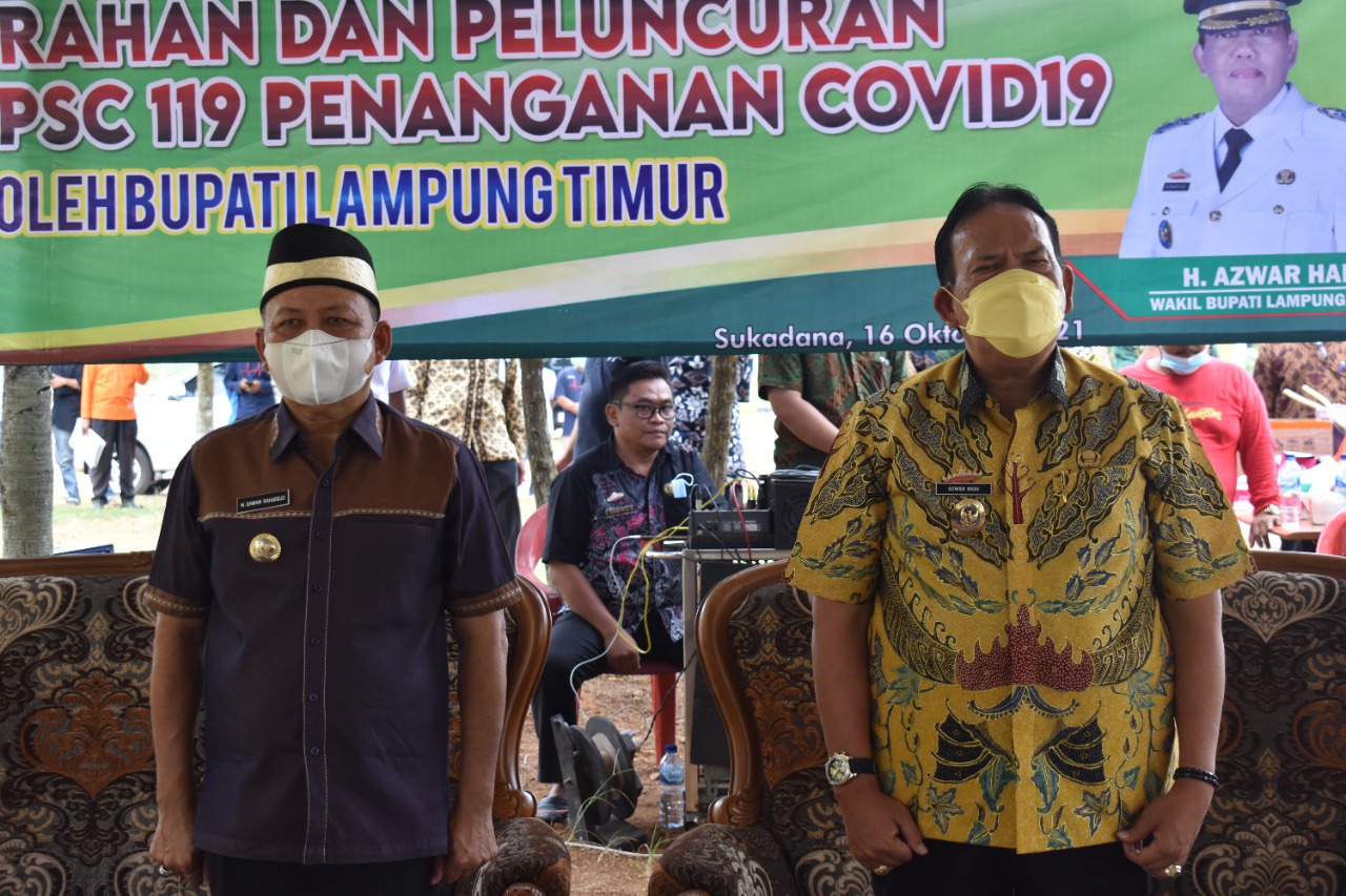 Dawam dan Azwar Serahkan Ambulance Public Safety Center