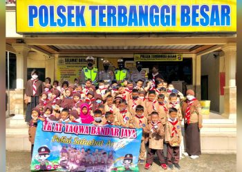 Satlantas Polres Lampung Tengah Edukasi Murid TK