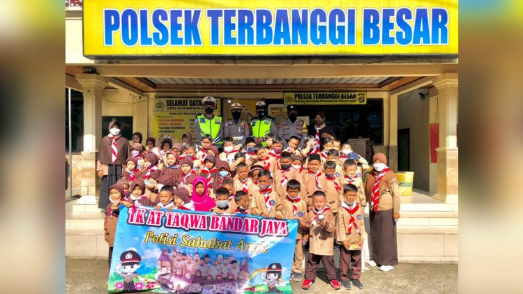 Satlantas Polres Lampung Tengah Edukasi Murid TK
