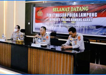 Polres Tulangbawang Barat Sambut Tim Wasrik