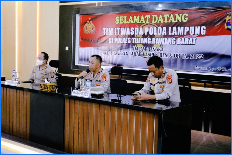 Polres Tulangbawang Barat Sambut Tim Wasrik