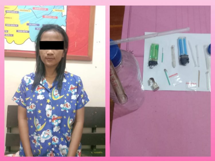 Wanita STW Ditangkap Polsek Seputih Surabaya