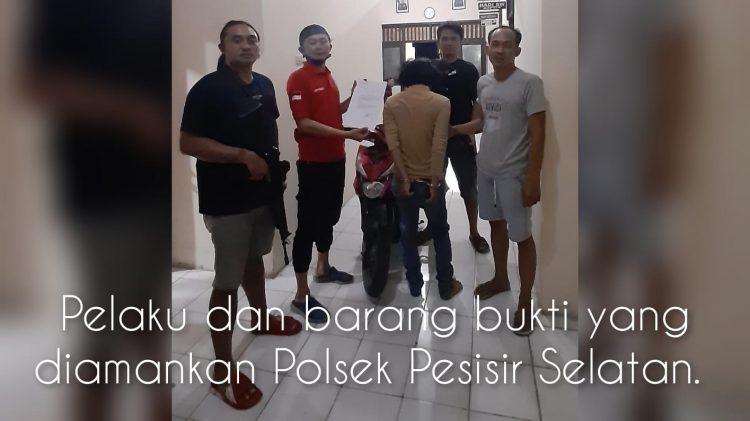 Polsek Pesisir Selatan Tangkap Pencuri Motor di Pantai Biha