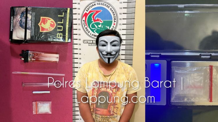 Polres Lampung Barat Menangkap Pembawa Narkoba di Batu Brak