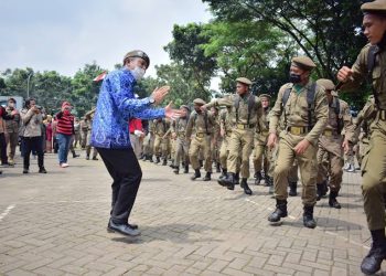 Apel Pembaretan 89 Tenaga Kontrak Satpol PP Kota Metro