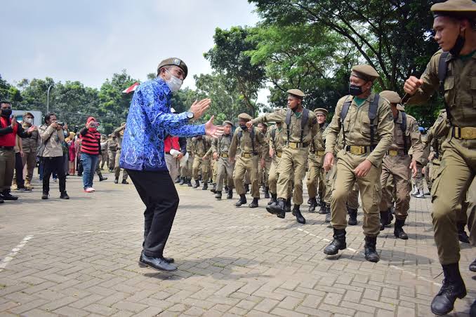 Apel Pembaretan 89 Tenaga Kontrak Satpol PP Kota Metro