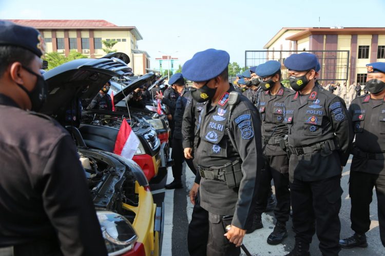 Brimob Polda Lampung Gelar Apel Pasukan Siaga Bencana Alam