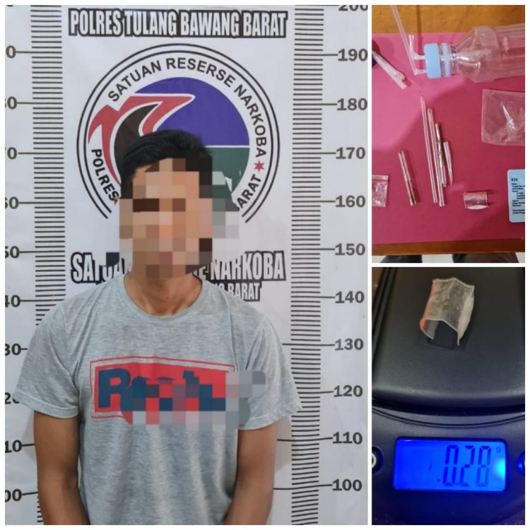 Polres Tulangbawang Barat Tersangkakan ASN Pemilik 0,28 Gram Sabu