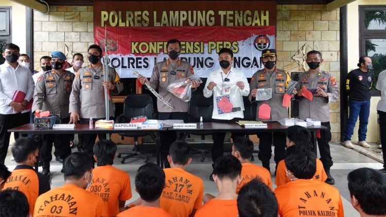 Operasi Sikat Krakatau 2022 Polres Lampung Tengah Dipuja