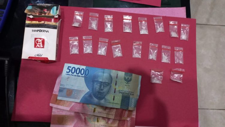Polisi Tangkap Pengedar Narkotika di Desa Kurungan Nyawa Pesawaran