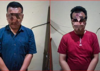 2 orang berinisial YY dan ZL yang diamankan Polisi. Foto Polres Pesawaran