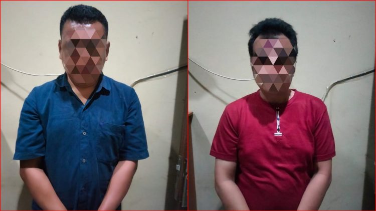 2 orang berinisial YY dan ZL yang diamankan Polisi. Foto Polres Pesawaran