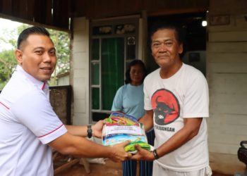 Sat Reskrim Polresta Bandar Lampung Bagikan Sembako