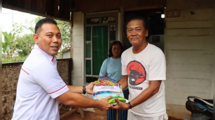 Sat Reskrim Polresta Bandar Lampung Bagikan Sembako