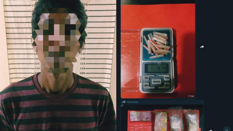 Warga Sungkai Utara Berikut Paket Sabu Ditangkap Polisi