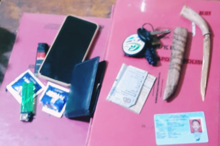 Pembawa Sajam Terjaring Patroli Polisi di Gedong Air
