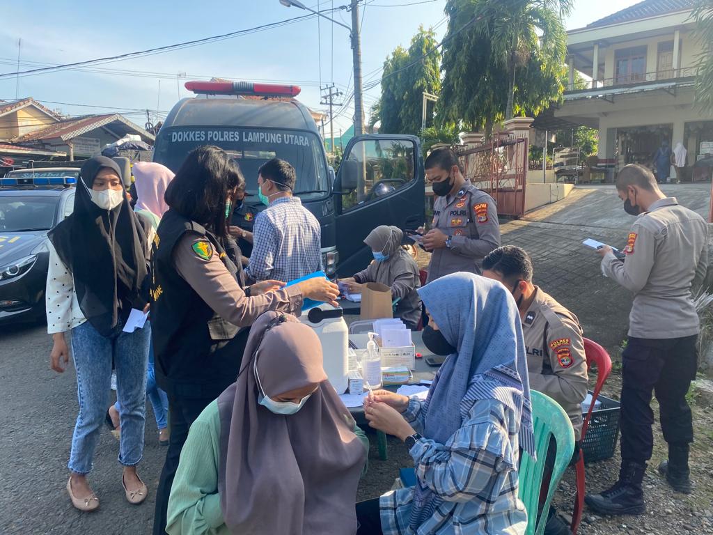 Polres Lampung Utara Gelar Razia Gabungan