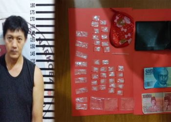 Bandar Narkoba di Banjar Margo Ditangkap Polisi
