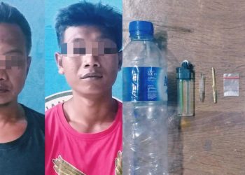 Asyik Sedot Sabu Warga Trimurjo dan Metro Timur Ditangkap Polisi