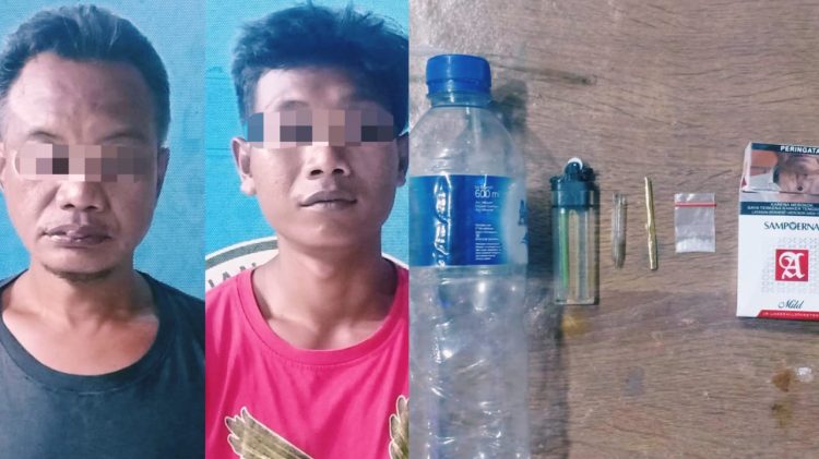 Asyik Sedot Sabu Warga Trimurjo dan Metro Timur Ditangkap Polisi