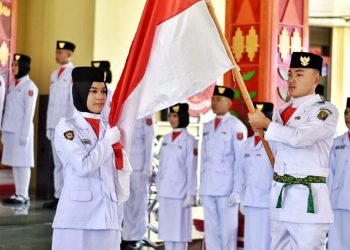 Hari Kemerdekaan RI Paskibraka Lampung Barat 2022 Dikukuhkan
