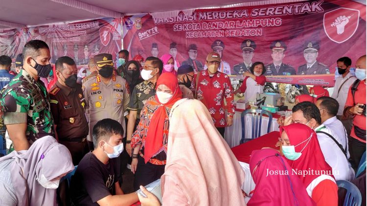 Vaksinasi Merdeka Bandar Lampung