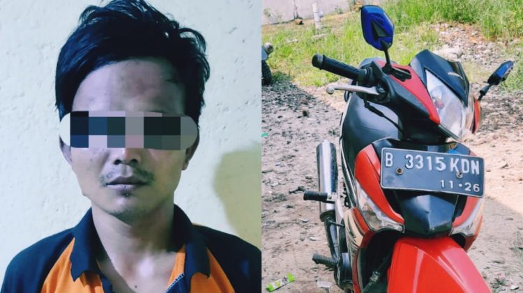 Maling Motor di Kampung Margorejo Padang Ratu Ditangkap