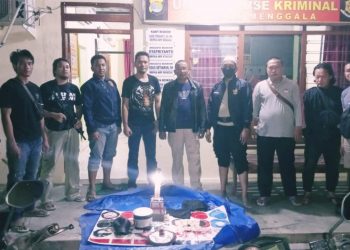 Tahu Polisi Datang Pejudi Koprok Kabur