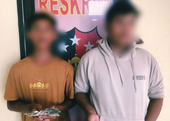 Polisi Tertibkan Parkir Liar di Desa Negara Saka