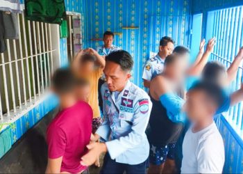 Warga Binaan di Rutan Kotabumi Jalani Tes Urine