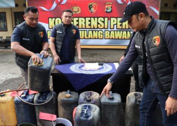 Polres Tulangbawang Sita 7 Ton Lebih Solar Subsidi