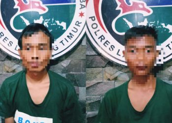 Polres Lamtim Tangkap 2 Pria Braja Selebah Terkait Narkoba