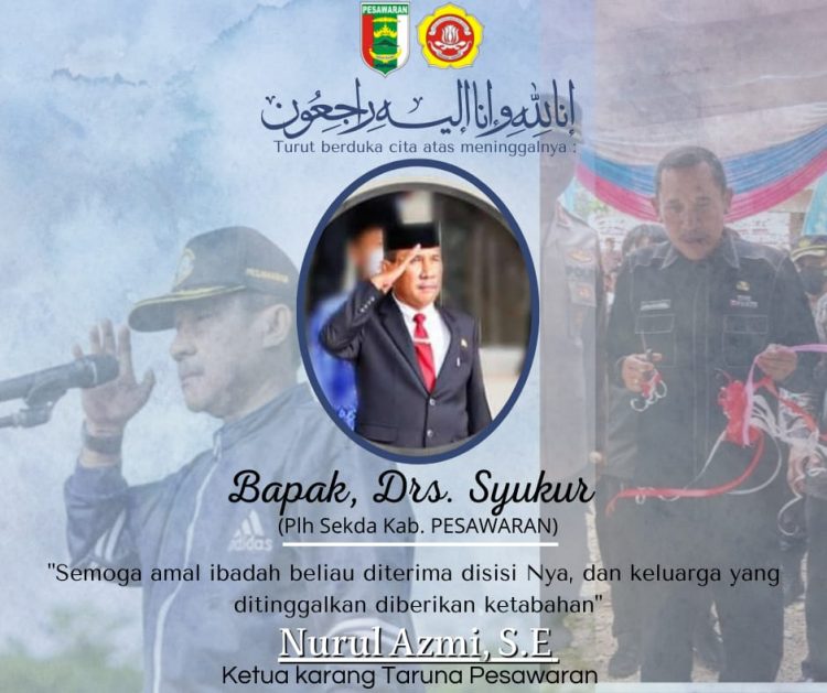 Plh Sekda Pesawaran Syukur Wafat
