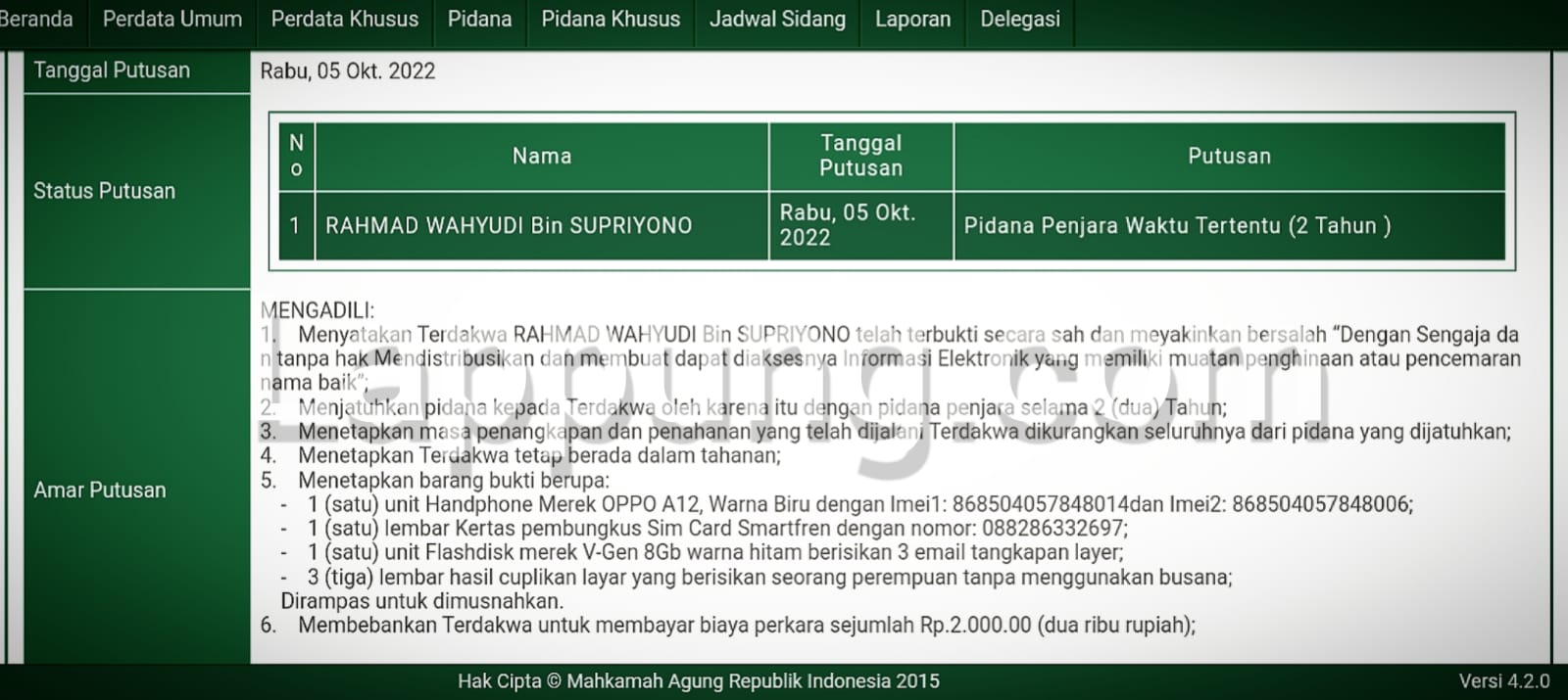 Kirim Foto Cabul ke Ibu Pacar