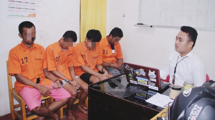 4 Warga Pringsewu Diamankan Polisi Berikut 3 Paket Sabu