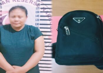 Wanita STW Asal Kampung Tri Mukti Jaya Ditangkap