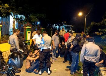 Polsek Terbanggi Besar Amankan 9 Orang Anggota Geng Motor