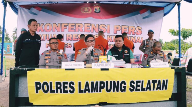 Polres Lampung Selatan Tindak Tambang Emas Ilegal