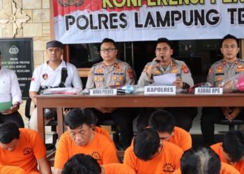 Polres Lampung Tengah Gagalkan Peredaran Sabu Seberat 1 Kg Asal Medan
