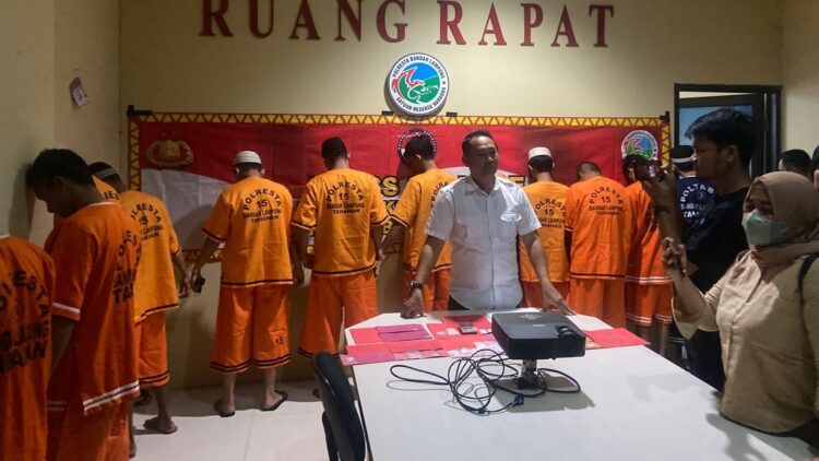 Dalam Sebulan, Polresta Bandar Lampung Tangkap 15 Pengedar dan 1 Bandar Narkotika