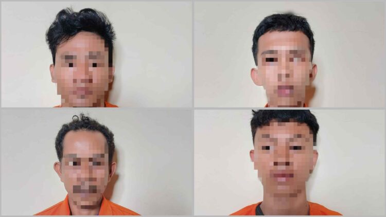 Polisi Bekuk 4 Pelaku Perampasan HP di Desa Sukamarga