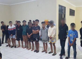 Belasan Pelajar SMP Terlibat Tawuran di Kebun Karet Pesawaran