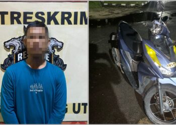 Tadah Motor Hasil curian, Pria di Kotabumi Digelandang ke Kantor Polisi