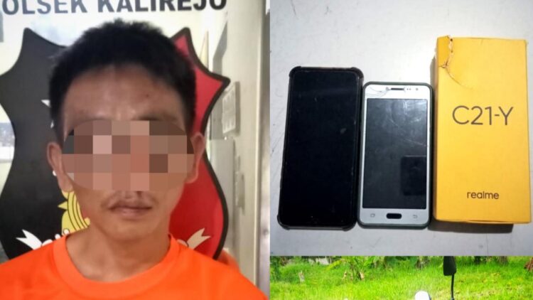 Aksinya Terekam CCTV, Pencuri HP di Kalirejo Diringkus Petugas
