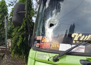 Polres Lampung Utara Ringkus 4 Pelaku Pelemparan Kaca Mobil di Jalinsum Kotabumi