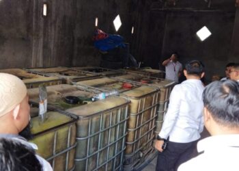 Gudang Minyak Oplosan di Natar Diduga Milik Anggota Polisi