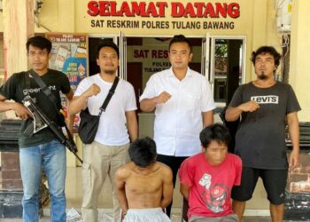 2 Pencuri Hewan Ternak Dibekuk Tekab 308 Presisi Polres Tulang Bawang