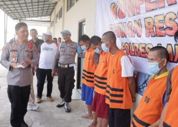 Tim Gabungan Polres Lampung Selatan Gulung Pelaku Pecah kaca di Sidomulyo