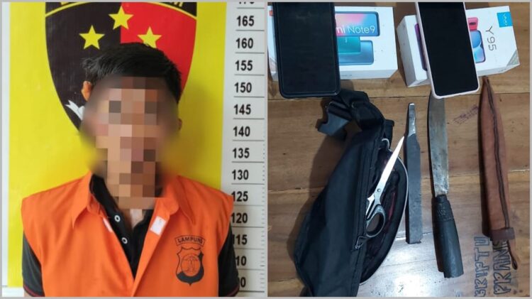 Tertangkap Basah, Pencuri di Natar Nekat Berduel dengan Pemilik Rumah