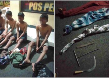 Bawa Celurit Hendak Tawuran, 7 Remaja di Bandarlampung Diamankan Polisi